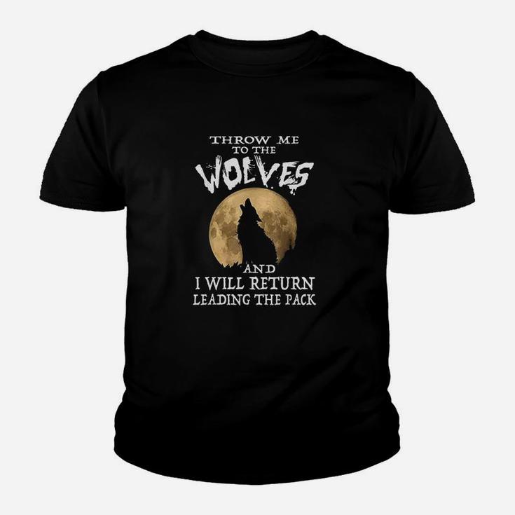 Motivational Throw Me To The Wolves Youth T-shirt
