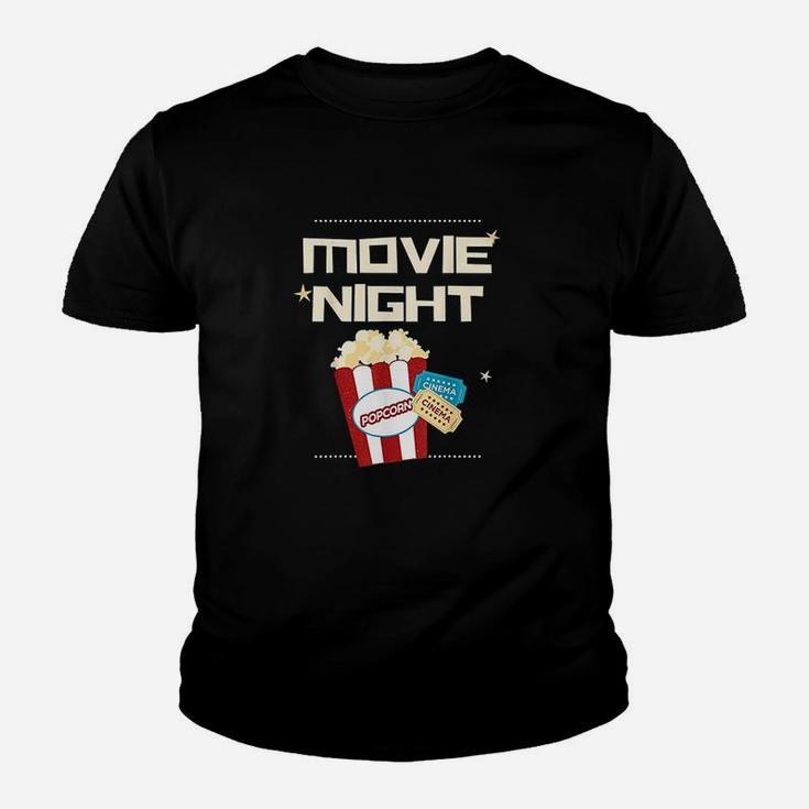 Movie Night Popcorn Tickets Cinema Coming Soon Youth T-shirt