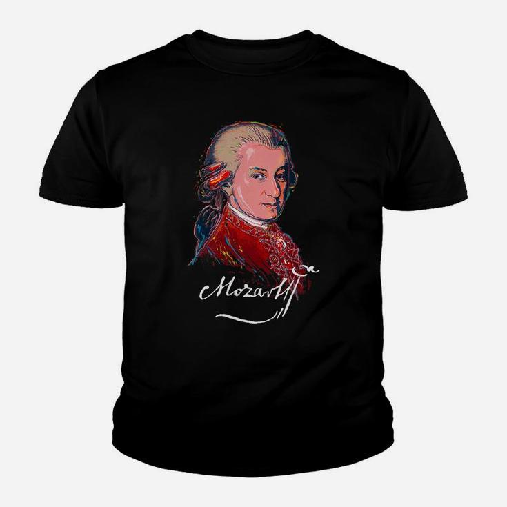 Mozart-Colorful Portrait-Music-Classical-Piano-Composor Youth T-shirt