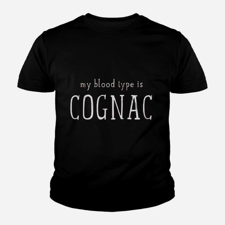 My Blood Type Is Cognac Youth T-shirt