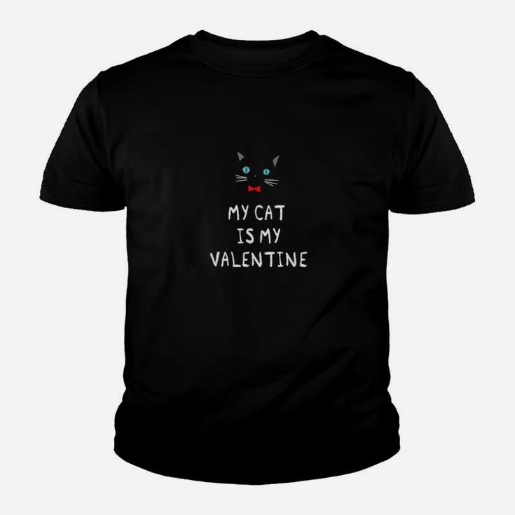 My Cat Is My Valentine Lustig Sarkastisch Valentinstag Youth T-shirt