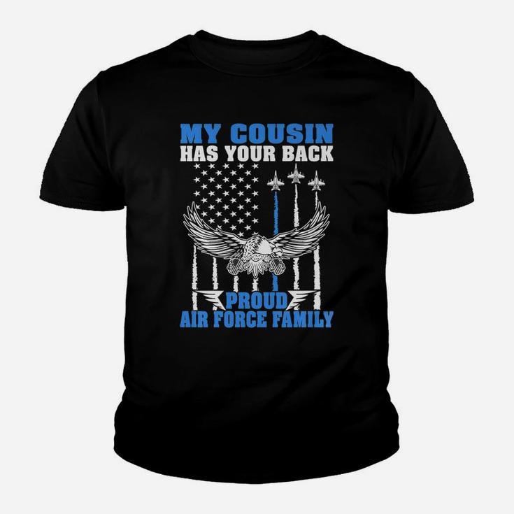 My Cousin Has Your Back Proud Air Force Family Military Gift Youth T-shirt