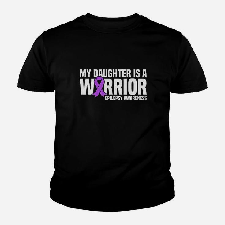 My Daughter Is A Warrior Purple Ribbon Youth T-shirt