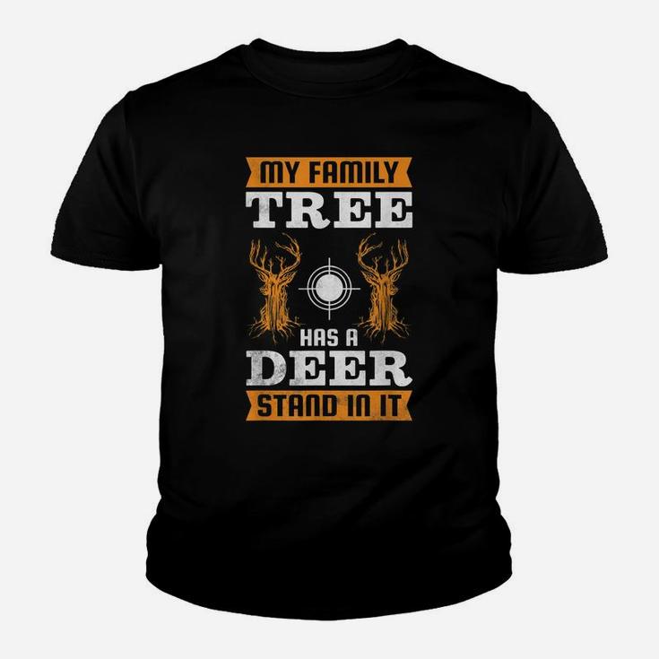 My Family Tree Has A Deer Stand In It, Hunting Youth T-shirt