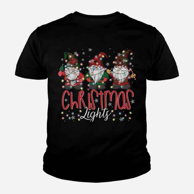 My Favorite Color Is Christmas Lights Funny Gnome Xmas Gift Sweatshirt Youth T-shirt