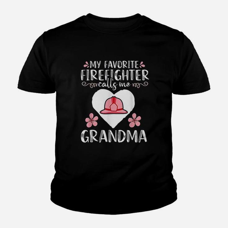 My Favorite Firefighter Calls Me Grandma Youth T-shirt