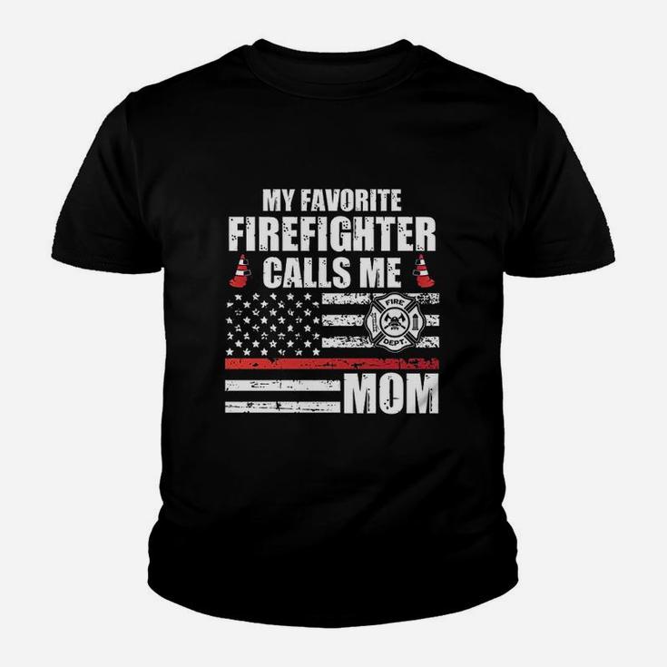 My Favorite Firefighter Calls Me Mom Youth T-shirt