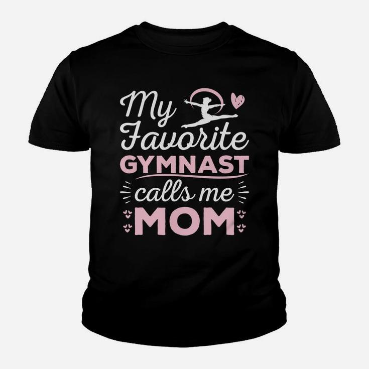 My Favorite Gymnast Calls Me Mom Gymnastic Lover Youth T-shirt