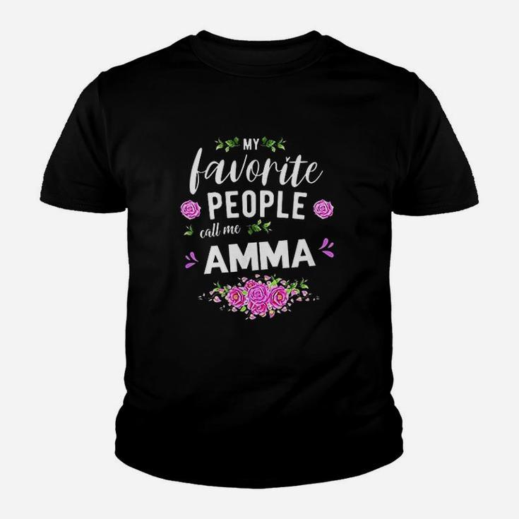 My Favorite People Call Me Amma Youth T-shirt