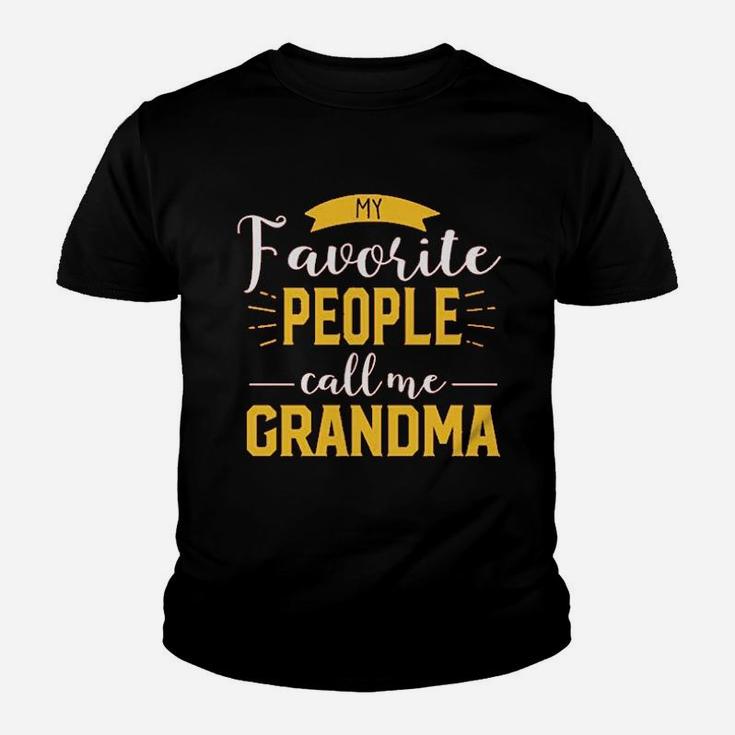 My Favorite People Call Me Grandma Youth T-shirt