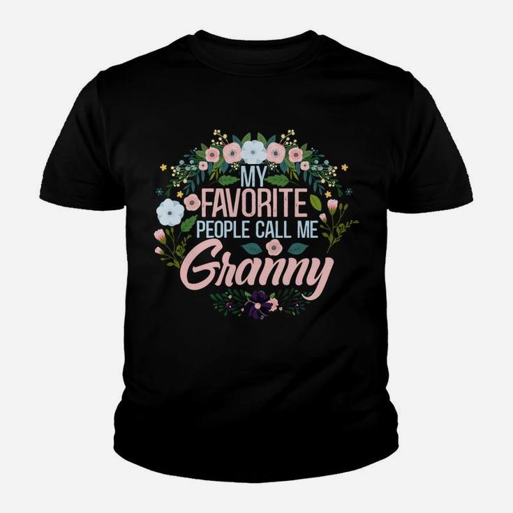 My Favorite People Call Me Granny, Xmas Momgrandma Sweatshirt Youth T-shirt