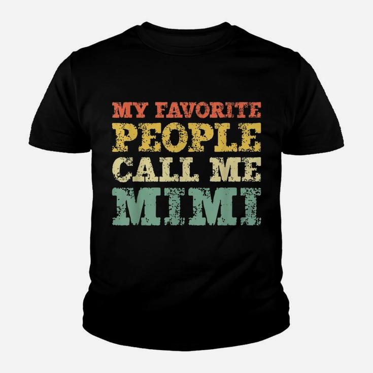 My Favorite People Call Me Mimi Vintage Gift Christmas Youth T-shirt