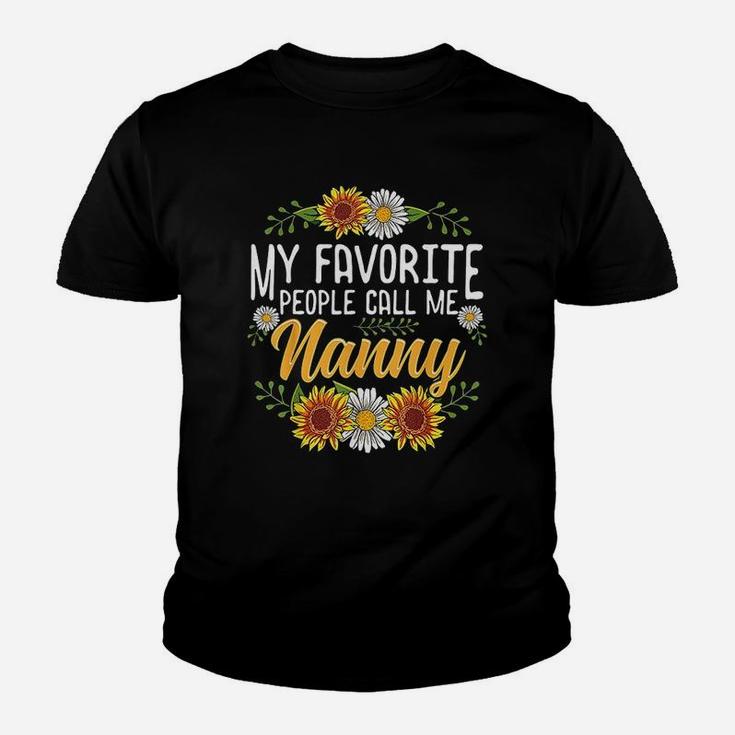 My Favorite People Call Me Nanny Mothers Day Gifts Youth T-shirt