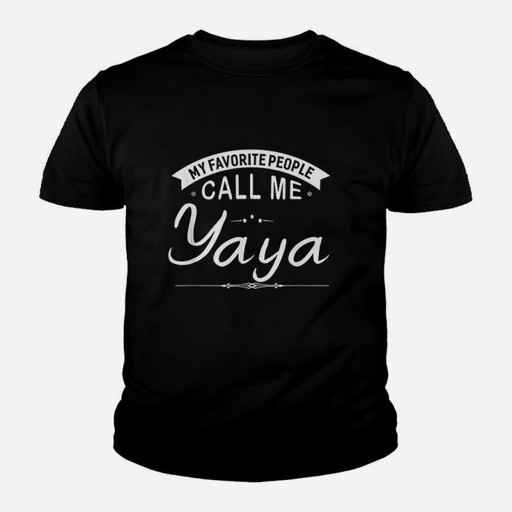 My Favorite People Call Me Yaya Grandma Gift Women Youth T-shirt