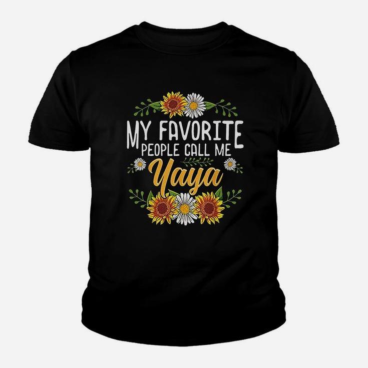 My Favorite People Call Me Yaya Mothers Day Youth T-shirt