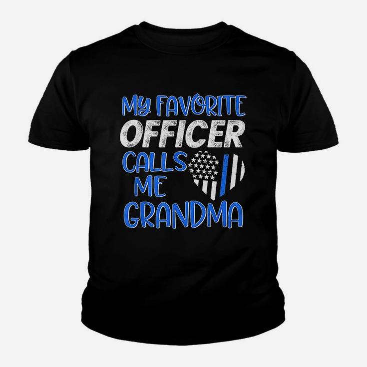 My Favorite Police Officer Calls Me Grandma Youth T-shirt