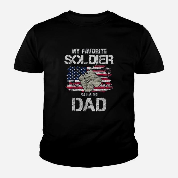 My Favorite Soldier Calls Me Dad Youth T-shirt