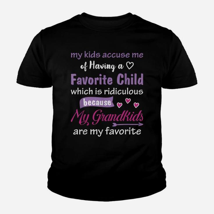 My Grandkids Are My Favorite Funny Tees For Grandma Mother's Youth T-shirt