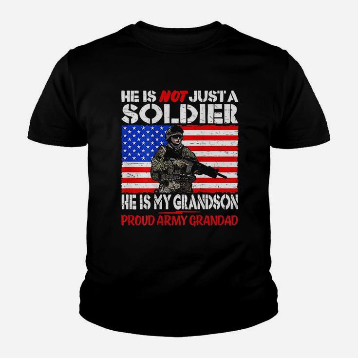 My Grandson My Soldier Proud Army Grandad Youth T-shirt