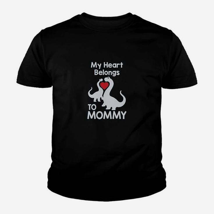 My Heart Belongs To Mommy Cute Trex Love Mothers Day Kids Youth T-shirt
