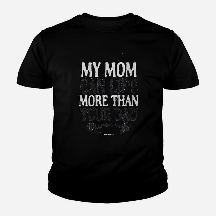 My Mom Can Lift More Than Your Dad Fitted Youth T-shirt