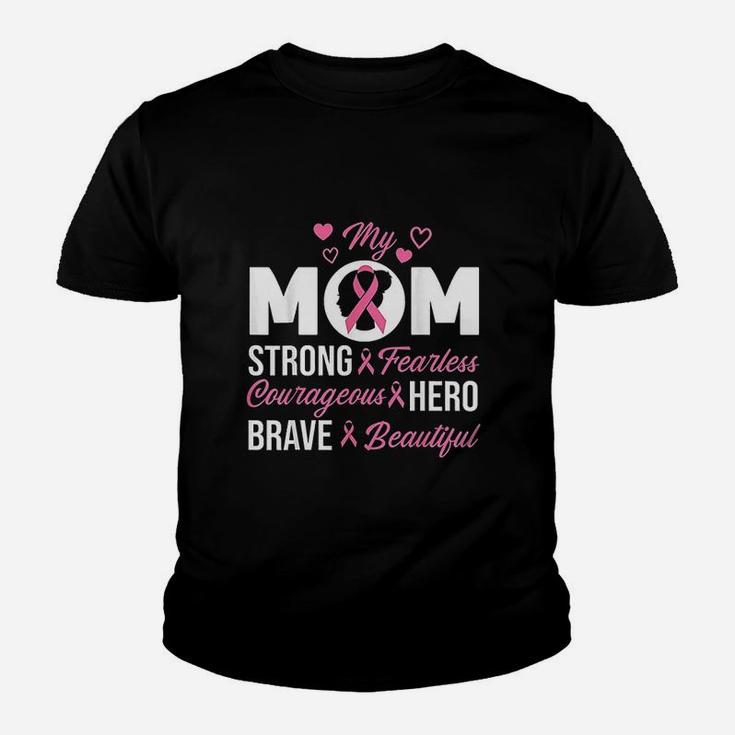 My Mom Pink Ribbon Warrior Inspirational Youth T-shirt