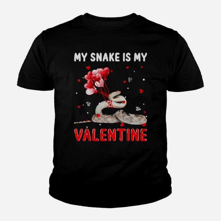 My Snake Is My Valentine  Animals Lover Gifts Youth T-shirt