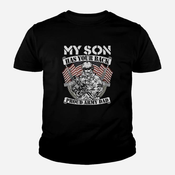 My Son Has Your Back Proud Army Dad Youth T-shirt