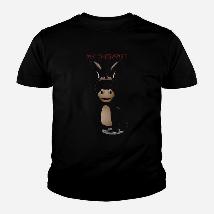 My Therapist The Donkey By Brayberry Design Youth T-shirt