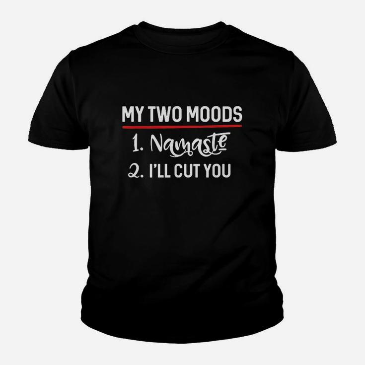 My Two Moods Namaste Cut You Youth T-shirt