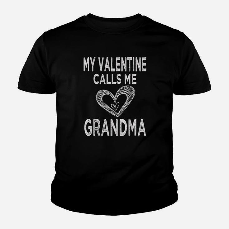 My Valentine Calls Me Grandma Youth T-shirt