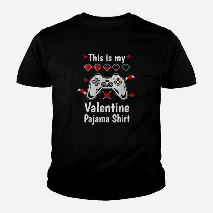 My Valentine Pajama Shirt Gamer Video Games Valentine Youth T-shirt