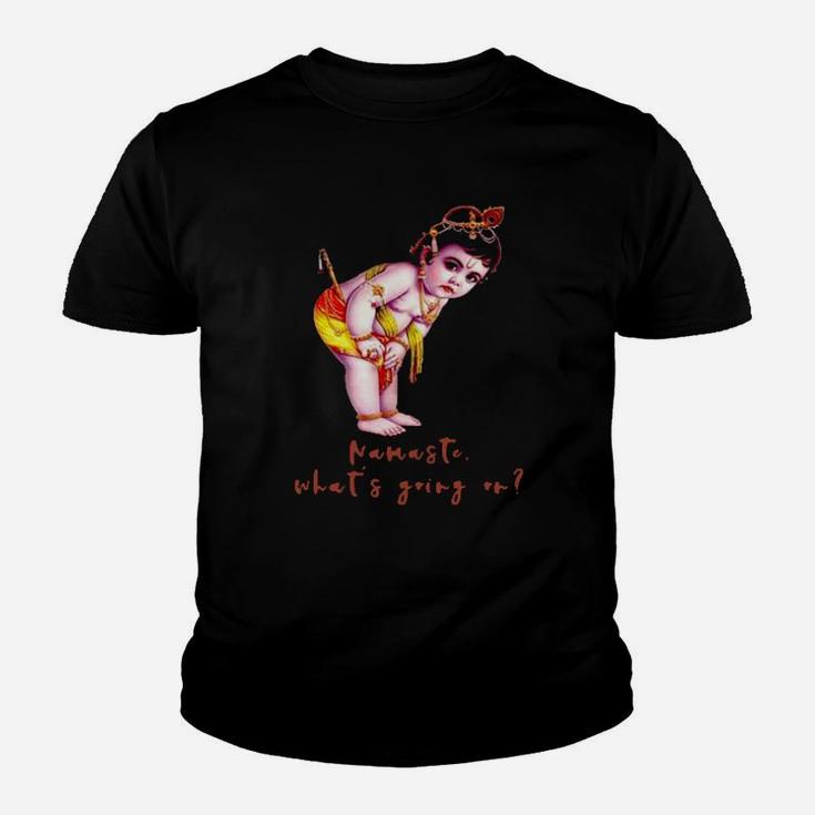 Namast What Is Going On Youth T-shirt