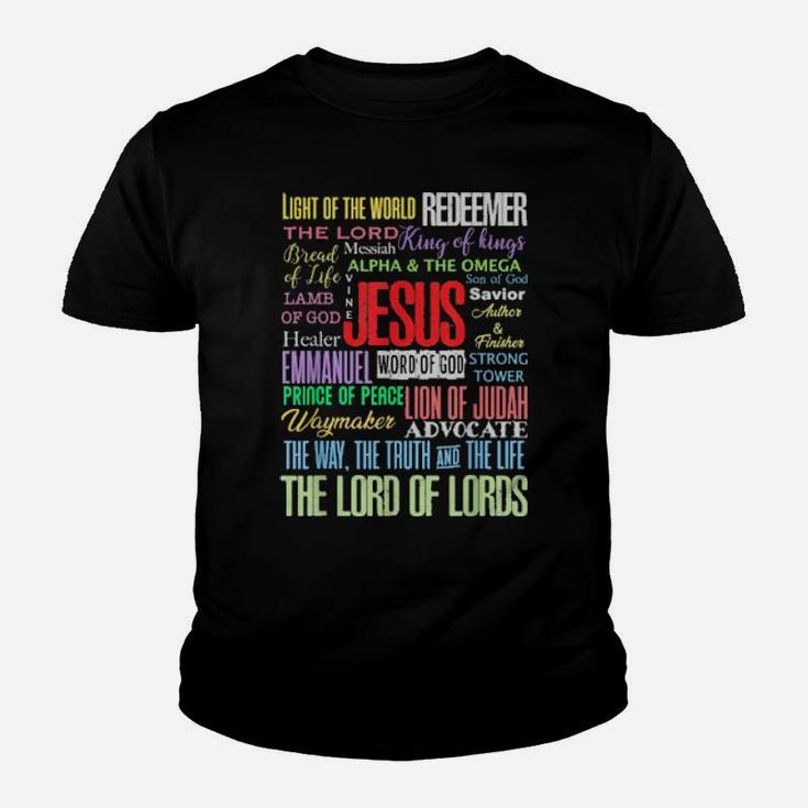 Names Of Jesus Christian Youth T-shirt
