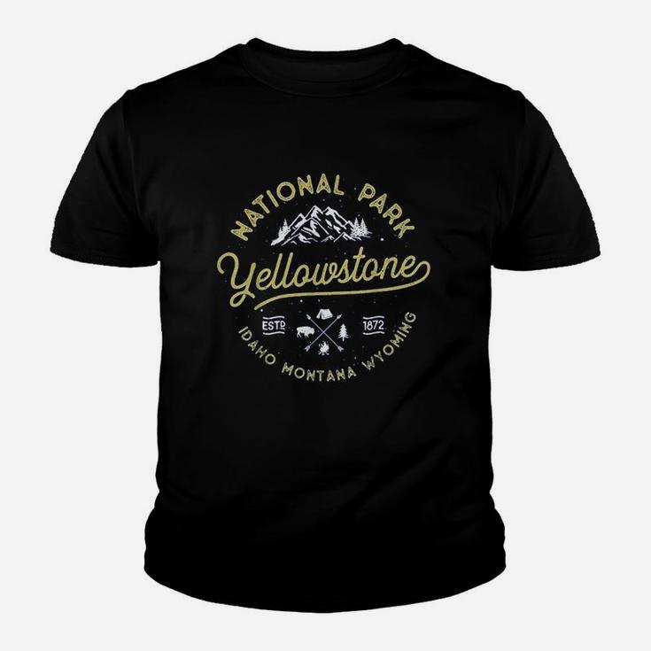 National Park Us Bison Buffalo Vintage Youth T-shirt