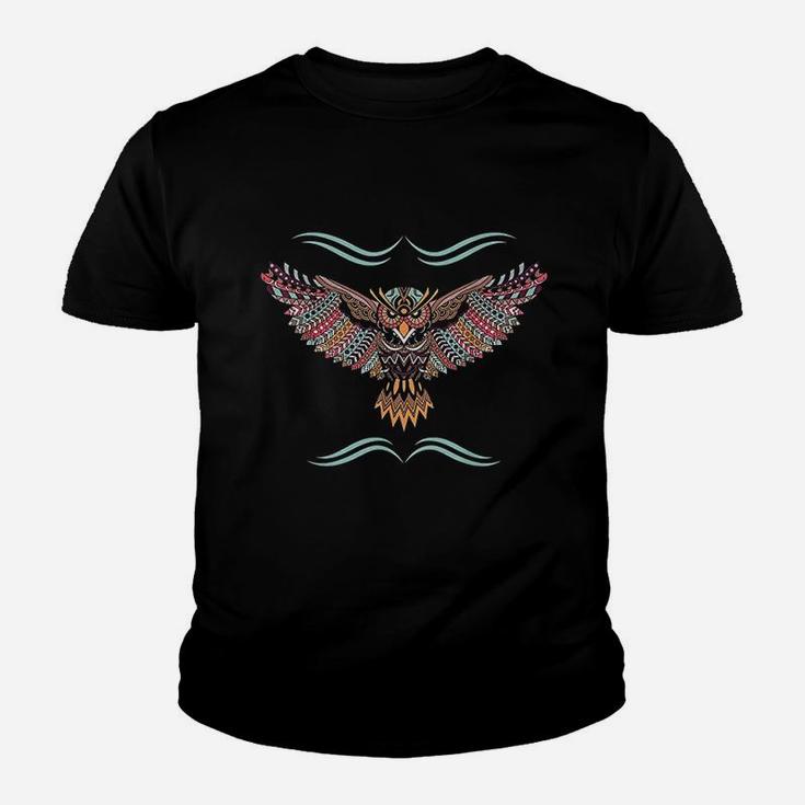 Native American Short Eared Owl Youth T-shirt