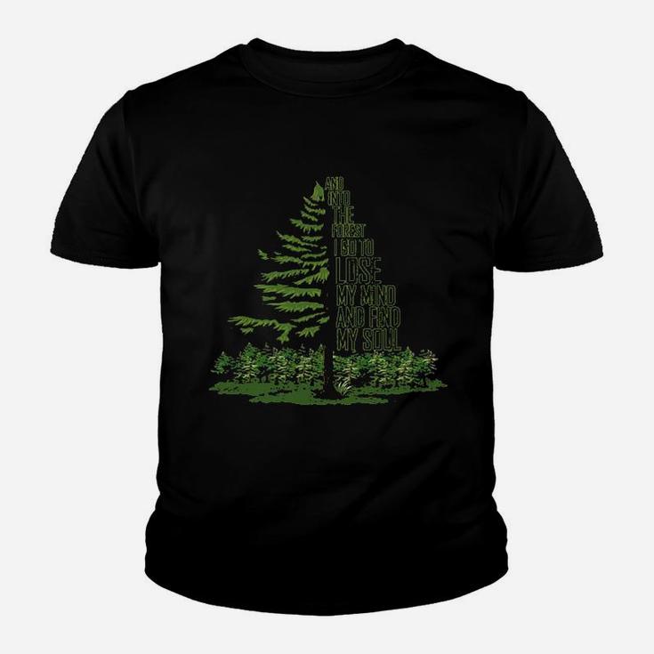 Nature Lover Camping Adventure And Into The Forest I Go Youth T-shirt