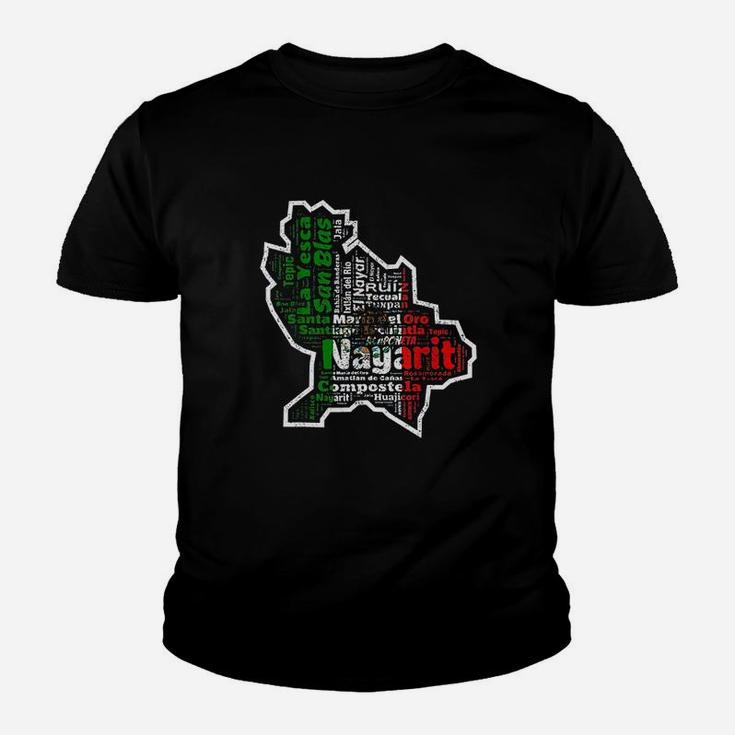 Nayarit Mexico Bandera Mexicana Municipios Mexican Flag Youth T-shirt