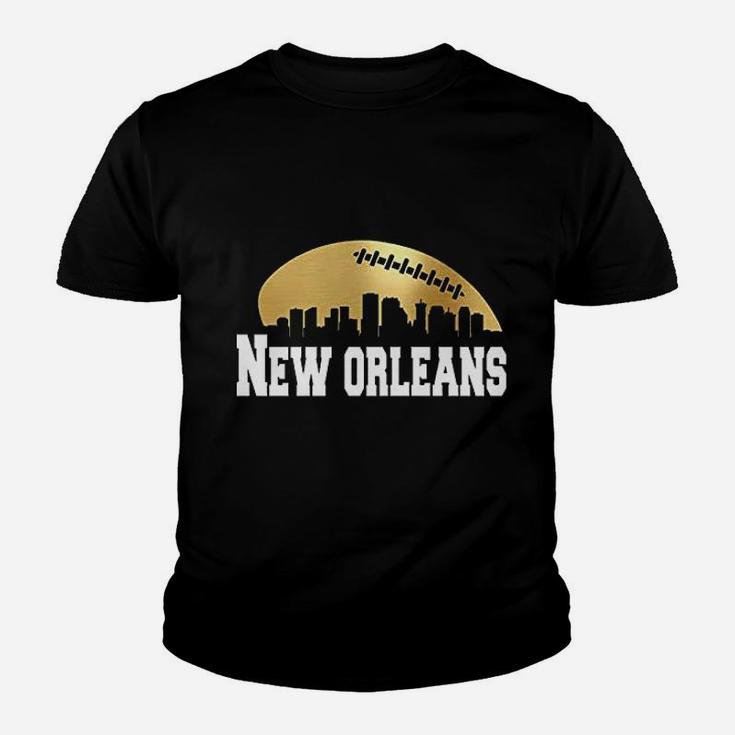 New Orleans Football Skyline Youth T-shirt