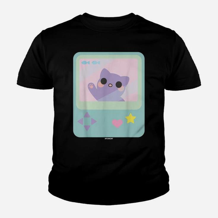 New Super Kawaii Gamer Cat Kitty Pastel Anime Inspired Youth T-shirt