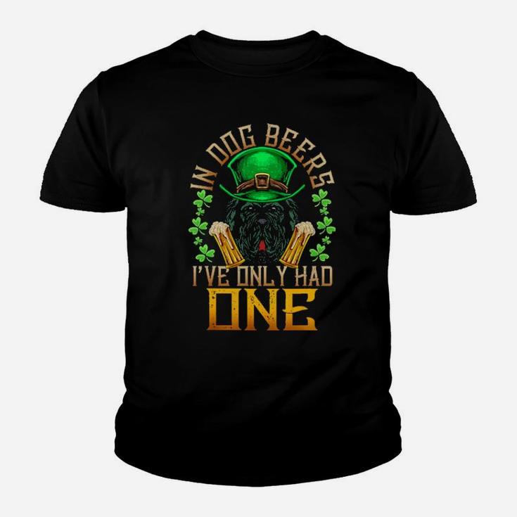 Newfoundland Dog Irish Beer Patrcks Breed Pet Shamrock Youth T-shirt