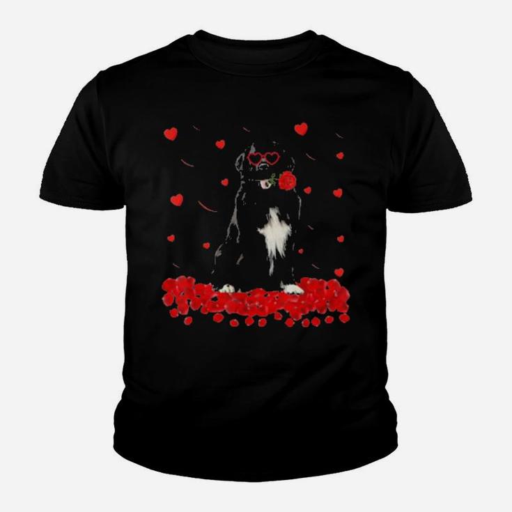Newfoundland Dog Valentines Day Youth T-shirt