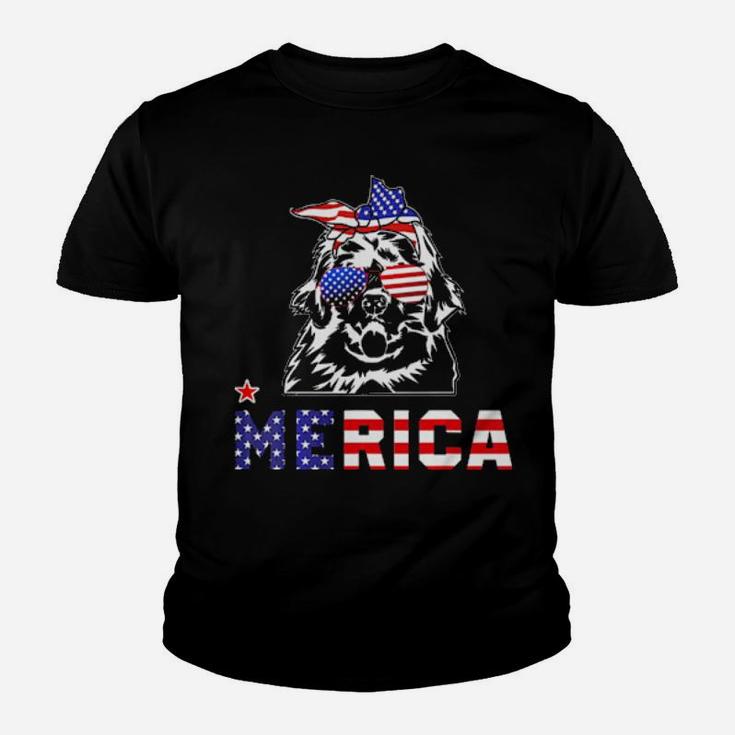 Newfoundland Merica 4Th Of July Youth T-shirt