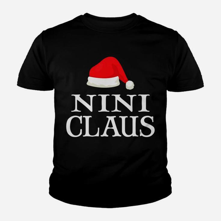 Nini Claus Christmas Family Matching Costume For Women Youth T-shirt