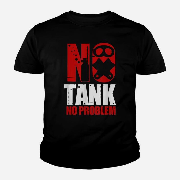 No Tank No Problem Diving Ocean Freediving Apnea Dive Shirt Youth T-shirt