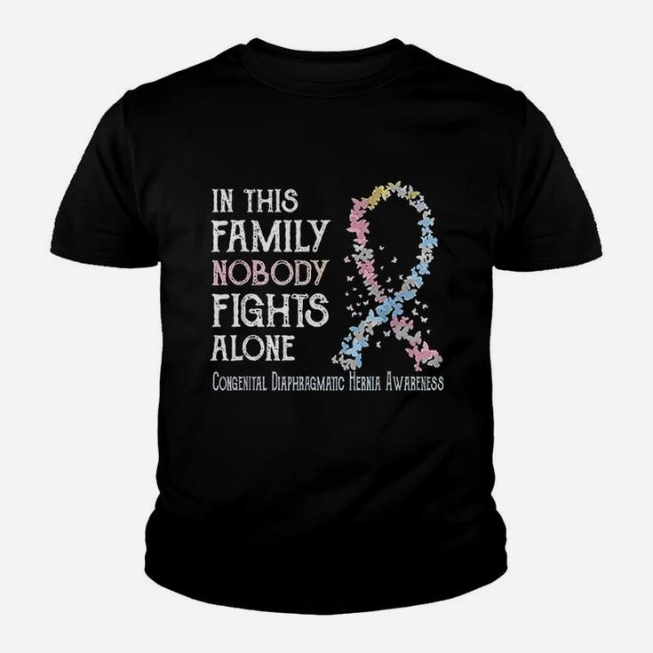 Nobody Fights Alone Congenital Hernia Youth T-shirt