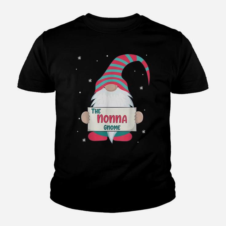 Nonna Gnome Family Matching Christmas Cute Gift Pajama Youth T-shirt