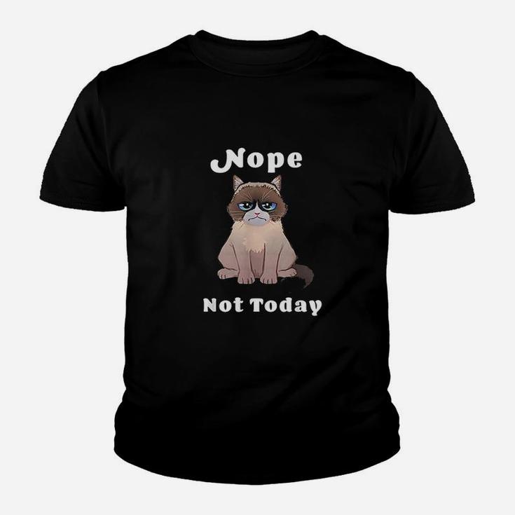 Nope Not Today Cat Youth T-shirt