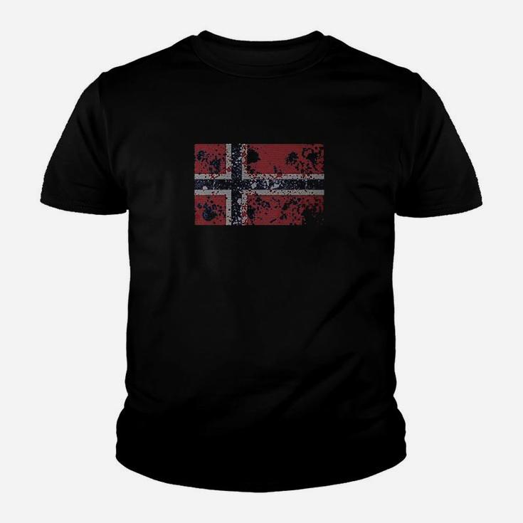 Norway Flag Faded Abstract Norwegian Flag Youth T-shirt