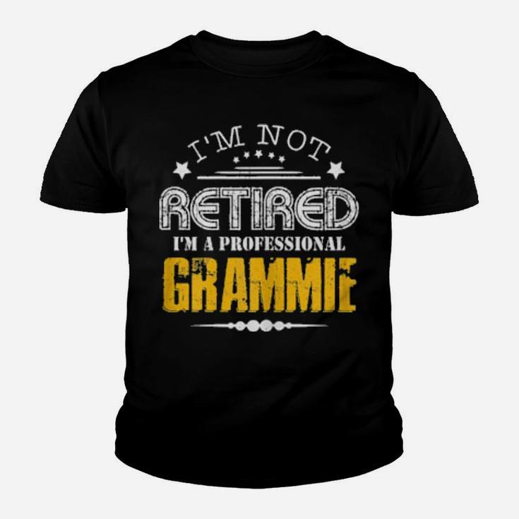 Not Retried Im Professional Grammie Distressed Youth T-shirt